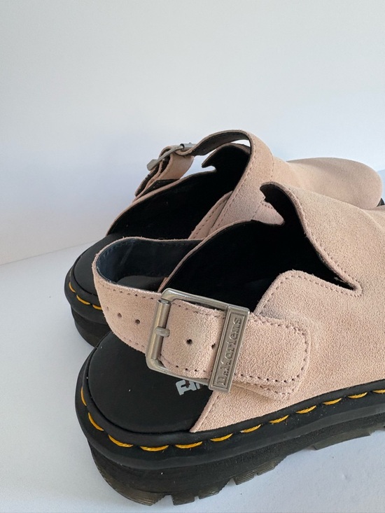 NWOT Dr. Martens Zebzag Suede Slingback Platform Mules Size 8 Women’s/ 7 Men’s - Picture 10 of 13